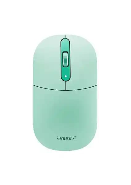 Everest SMW-384 USB Yeşil Kablosuz Mouse: Ergonomik ve Şık Tasarımıyla Günlük Kullanım İçin Uygun