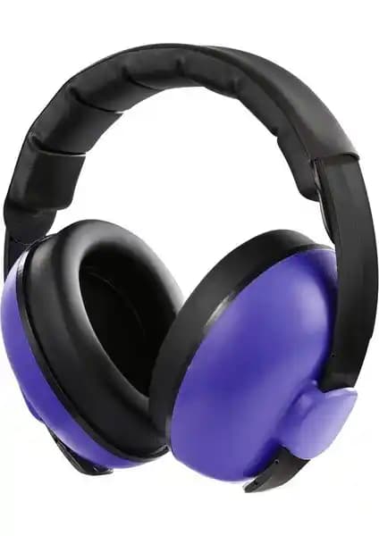 Habby Bebek Gürültü Önleyici Kulaklık Mor Renkli Güvenli İşitme Koruma Çocuklar İçin
