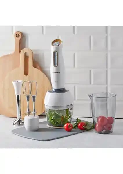 Homend Handmaid 1960H Krem Gold Blender Seti: Şık Tasarım ve Güçlü Performans