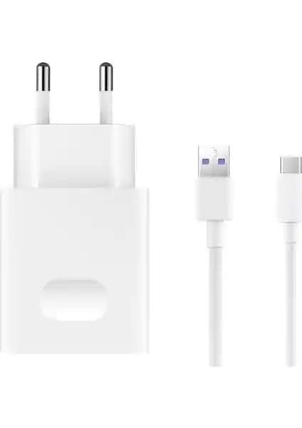 Huawei SuperCharge 12W Hızlı Şarj Aleti ve Type-C Kablo Seti Günlük Kullanım İçin Uygun