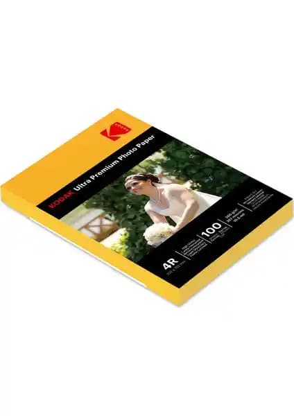 Kodak Ultra Premium Glossy Fotoğraf Kağıdı 10x15 260gsm yüksek parlaklık ve dayanıklılık