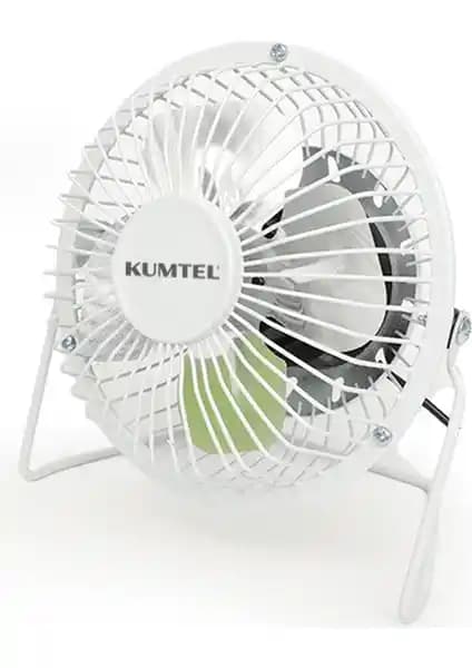 Kumtel Beyaz Masaüstü USB Fan KUF-103: Kompakt ve Etkili Serinlik Sağlayan Modern Tasarım