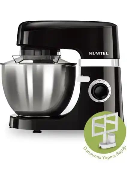 Kumtel Siyah Hamur Yoğurma Makinesi: Güçlü Motor ve Çok Yönlü Fonksiyonlar