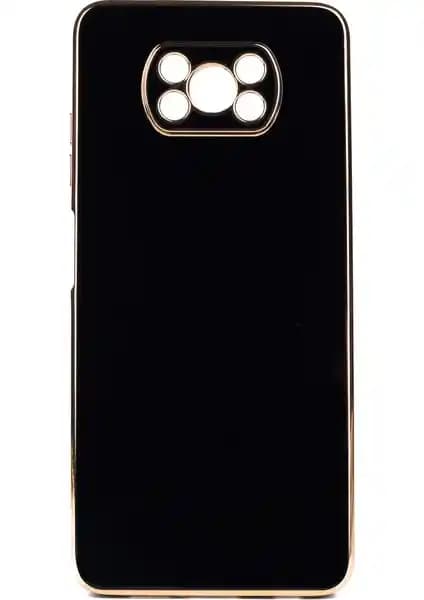 Kvy Xiaomi Poco X3 NFC Parlak Kenarlı Silikon Kılıfı ile Şıklık ve Koruma Bir Arada