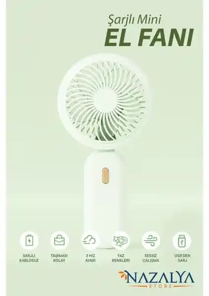 Nazalya Taşınılabilir Şarjlı Fan ve Telefon Tutuculu Mini Fan Karşılaştırması