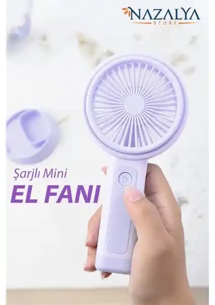 Nazalya Telefon Standlı Taşınabilir El Masa Fanı Yaz Ayları İçin Pratik Soğutma Çözümü