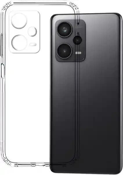 Nettech Xiaomi Redmi Note 12 Pro 5G Uyumlu Şeffaf Silikon Kamera Korumalı Kılıf