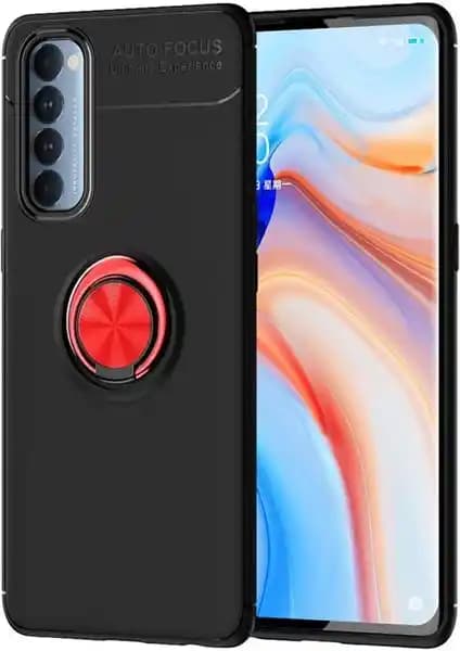 Oppo Reno 4 Pro İçin Şık ve Koruyucu Yüzüklü Manyetik Silikon Kılıf Özellikleri
