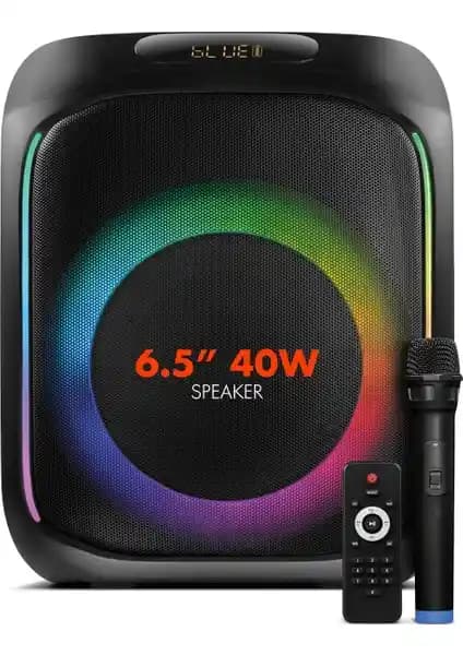 Powerway Mio Taşınabilir Mikrofonlu 40 W Parti Karaoke Bluetooth Hoparlör Özellikleri ve Performansı