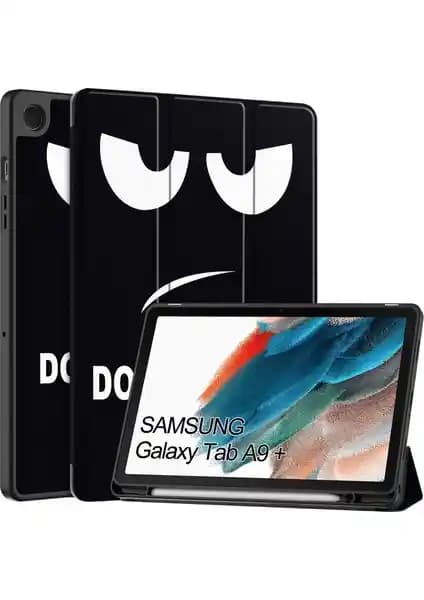Samsung Galaxy Tab A9 Plus 2023 İçin Darbeye Dayanıklı ve Şık PU Deri Kılıfı