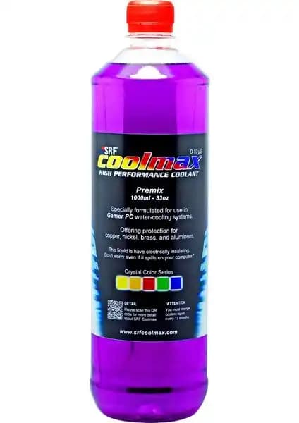 SRF Coolmax Bilgisayar Soğutma Sıvısı 1lt Kristal Mor Yüksek Performanslı Soğutma Çözümü
