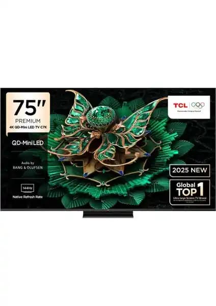 TCL 75C7K 75 İnç 4K Ultra HD MiniLED Google TV ile Gelişmiş Ev Eğlencesi Deneyimi