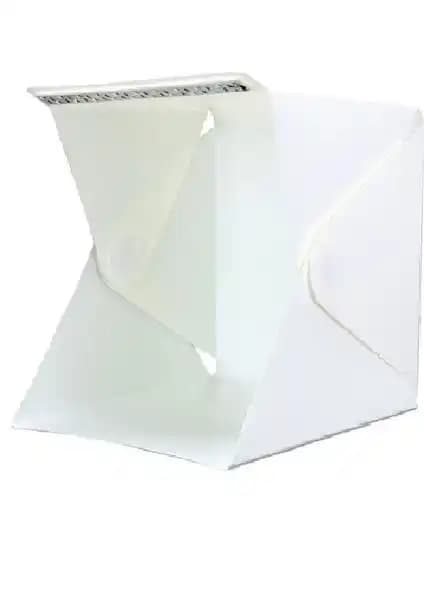 TriLine Mini Stüdyo LED Işıklı Ürün Fotoğraf Çekim Çözümü 20x20cm kompakt ve taşınabilir tasarım