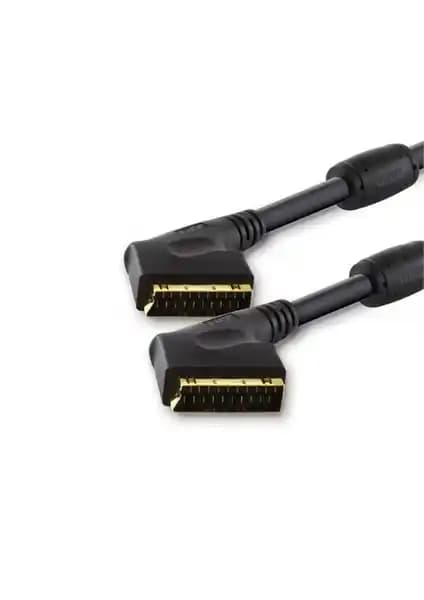 TTAF Profesyonel 24K Altın Kaplama Scart Kablo 2 Metre Uzunlukta Yüksek Kalite