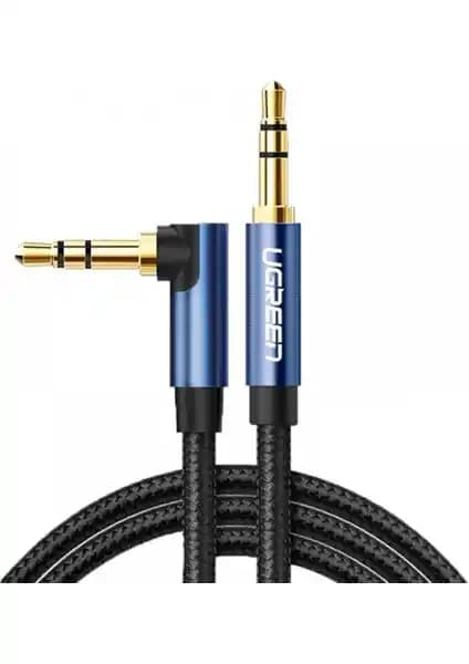 Ugreen 90 Derece L Tipi 3.5mm Aux Ses Kablosu: Yüksek Kalite ve Dayanıklılık Sağlayan Tasarım