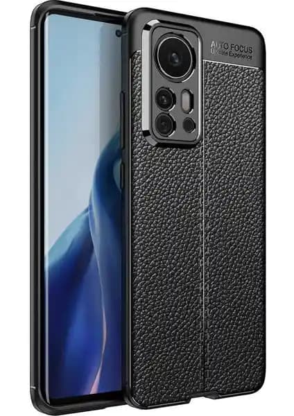 Xiaomi Mi 12 Pro Uyumlu Deri ve Silikon Darbeye Dayanıklı Kılıf ile Maksimum Koruma
