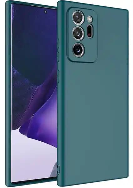 Zore Galaxy Note 20 Ultra Kılıf Mara Lansman Kapak Koyu Yeşil Şıklık ve Koruma Bir Arada