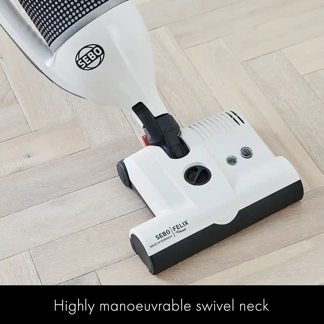 Sebo Felix Elektrikli Süpürge: Sert Zeminler ve Düşük Tüylü Halılar İçin Ergonomik Temizlik Çözümü