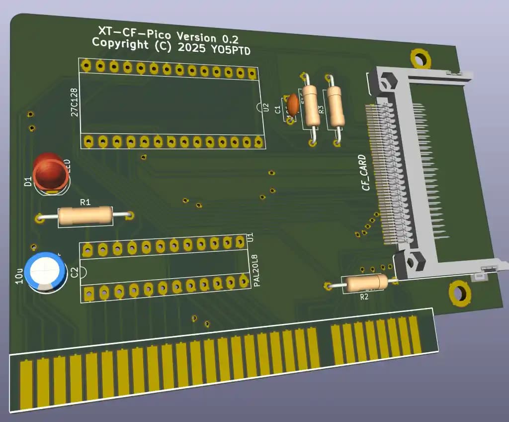 XTIDE için ISA Veri Yolu Uyumlu CompactFlash Adaptör Kartı Tasarım Rehberi
