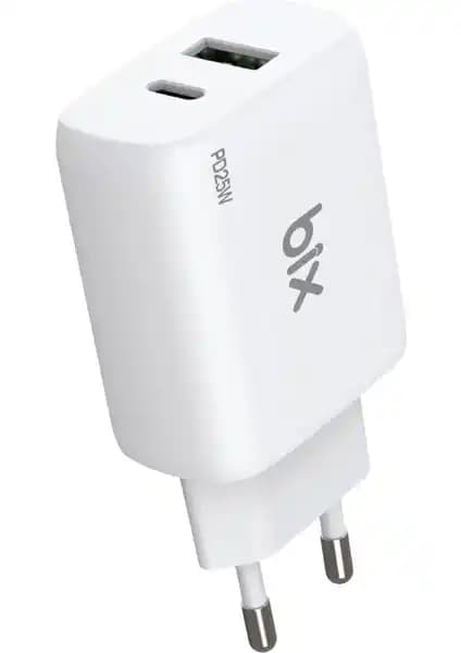 Bix ZH-2U41T 25W PD ve USB 3.0 Çift Portlu Seyahat Adaptörü Güçlü ve Güvenilir