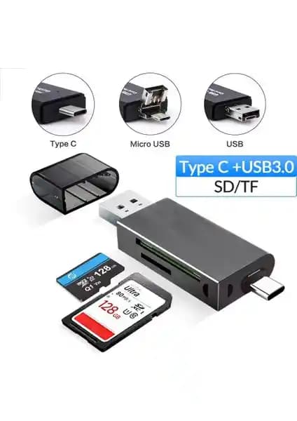 Exeo USB 3.0 Type-C Mikro USB SD TF OTG Hafıza Kart Okuyucu İnceleme ve Özellikleri