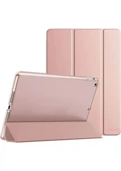 Fibaks Apple iPad 9., 8. ve 7. Nesil için Şık ve Koruyucu Rose Gold Kılıf