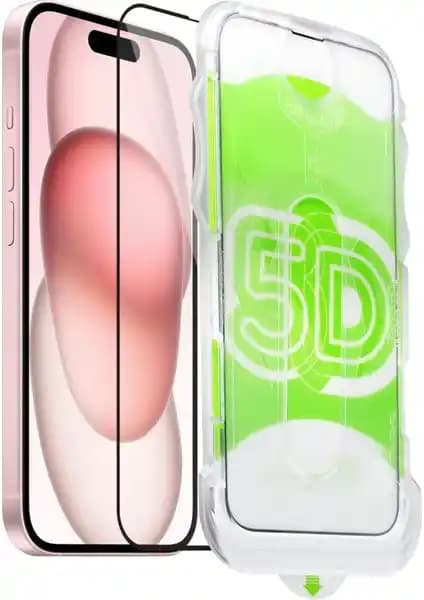 Fibaks Apple iPhone 15/14 Pro/16 Uyumlu Kırılmaz Cam Ekran Koruyucu