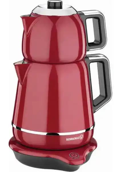 Korkmaz Demiks Kırmızı Krom Elektrikli Çaydanlık: Modern Tasarım ve Fonksiyonellik Analizi