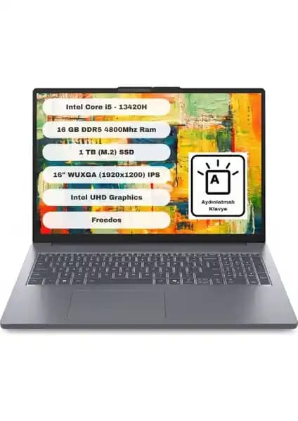 Lenovo Ideapad Slim 3 16IRH10: Yüksek Performanslı ve Hafif Tasarımlı Dizüstü Bilgisayar