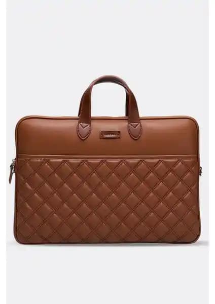 Morca MacBook Air Pro 15 ve 16 İnç Evrak Çantası Taba Renk Şıklık ve Fonksiyonellik Bir Arada