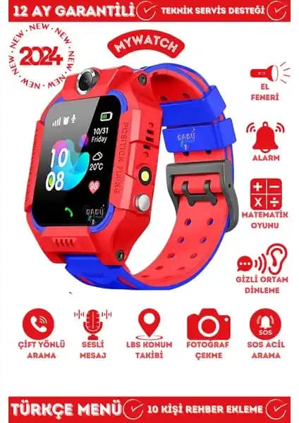 My Watch Q19 Çocuklar İçin Gelişmiş Konum Takibi ve Güvenlik Özellikleri