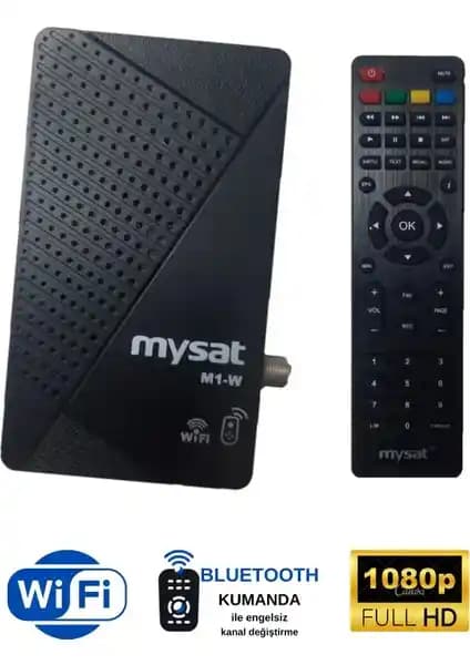 Mysat M1-W Dijital Uydu Alıcısı Full HD Wi-Fi ve Bluetooth Özellikleriyle