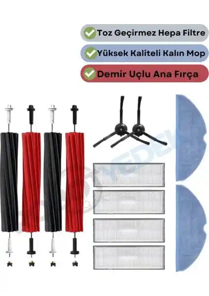 Roborock S8 ve S8+ Uyumlu Yedek Parça Seti Temizlik Performansını Artırır