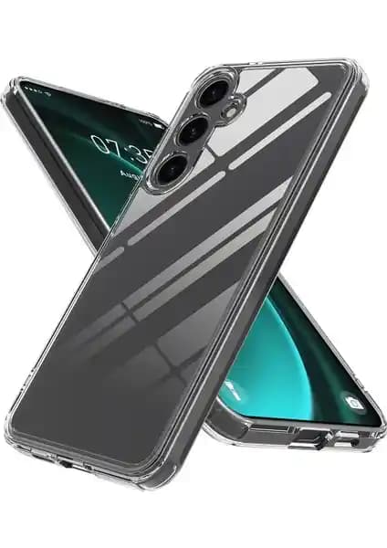 Samsung Galaxy S25 FE Uyumlu Şeffaf Silikon Kılıf Kamera Koruma Özellikleriyle