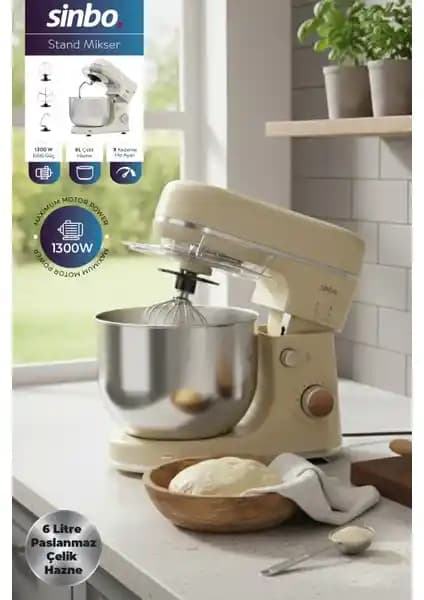 Sinbo SMX-2769 Standlı Mikser: Güçlü Motor ve Pratik Kullanım Özellikleriyle Mutfaklar İçin Uygun