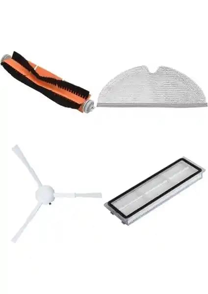 Xiaomi Mijia 1C Uyumlu 4 Parça Set ile Robot Süpürgenizde Verimlilik Artışı ve Kolay Temizlik