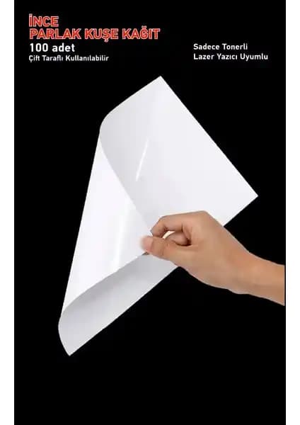 Zemzem Parlak Kuşe Kağıt 100'lü A4 İnce ve Yüksek Kalite Baskı Kağıdı