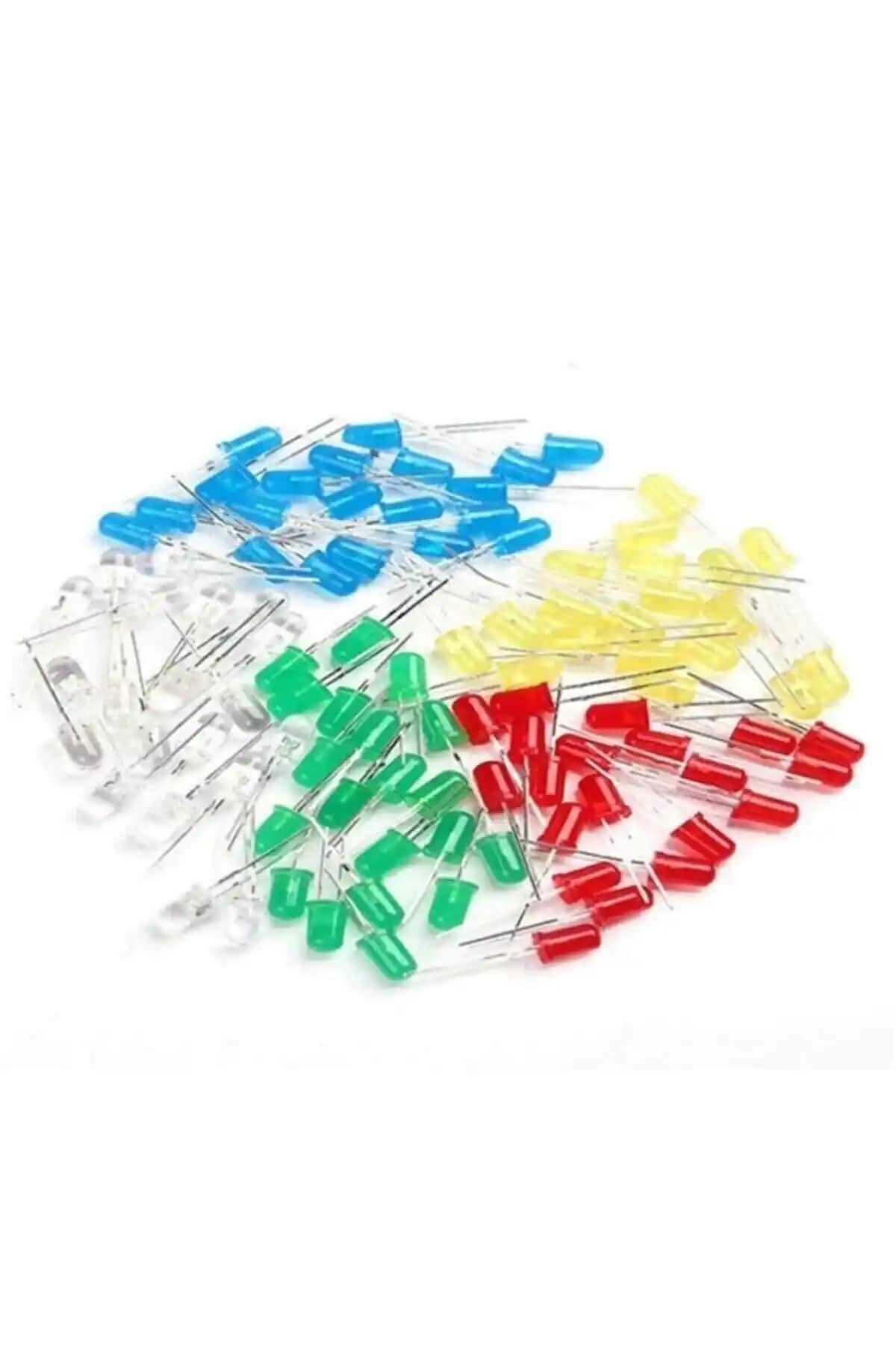 Arduino LED Setleri Karşılaştırması: 100 Adet Karışık ve 10 Adet Renkli Led Setleri