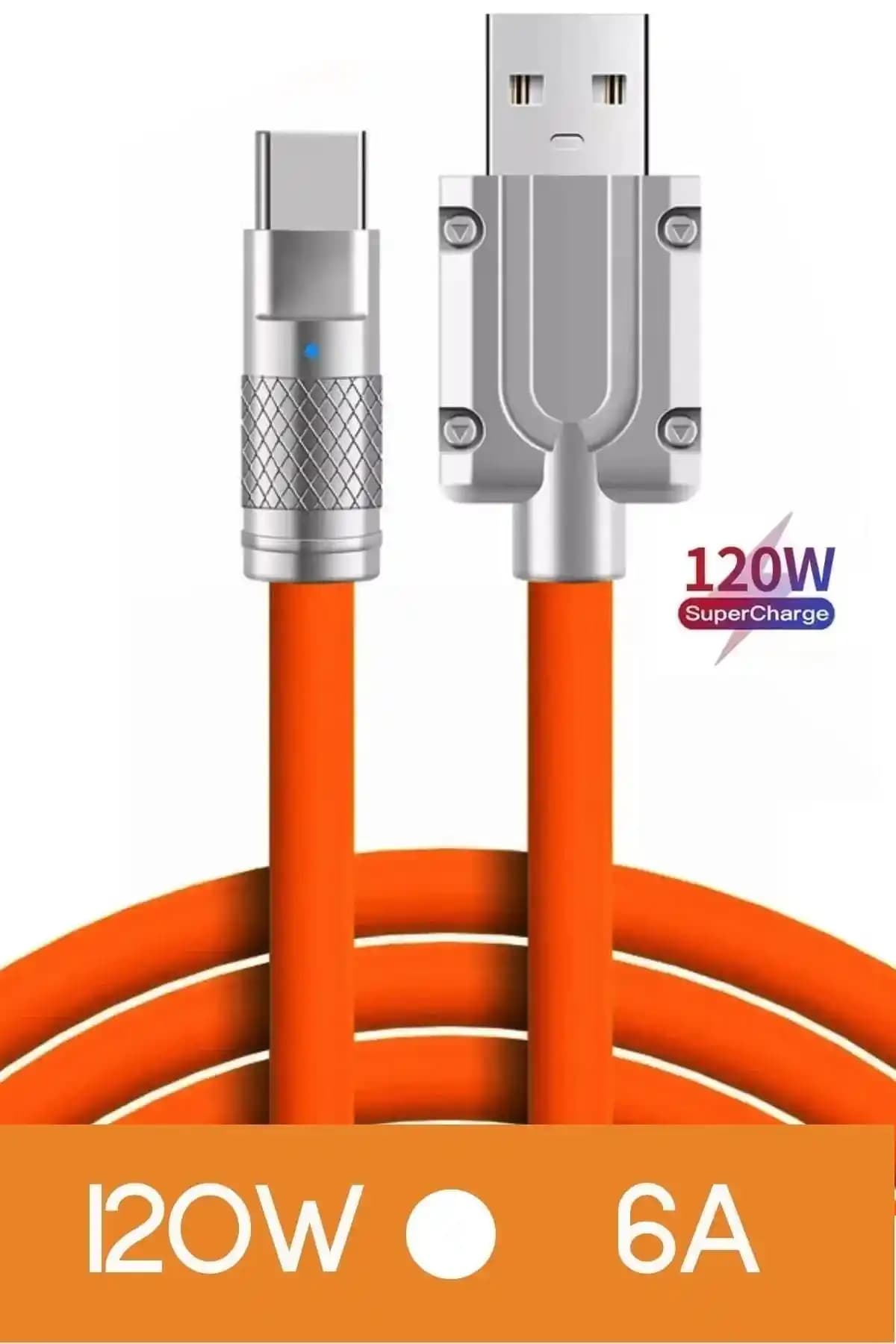 Başkenttekno Type C 120W Hızlı Şarj ve Veri Kablosu Güç ve Hızın Birleşimi