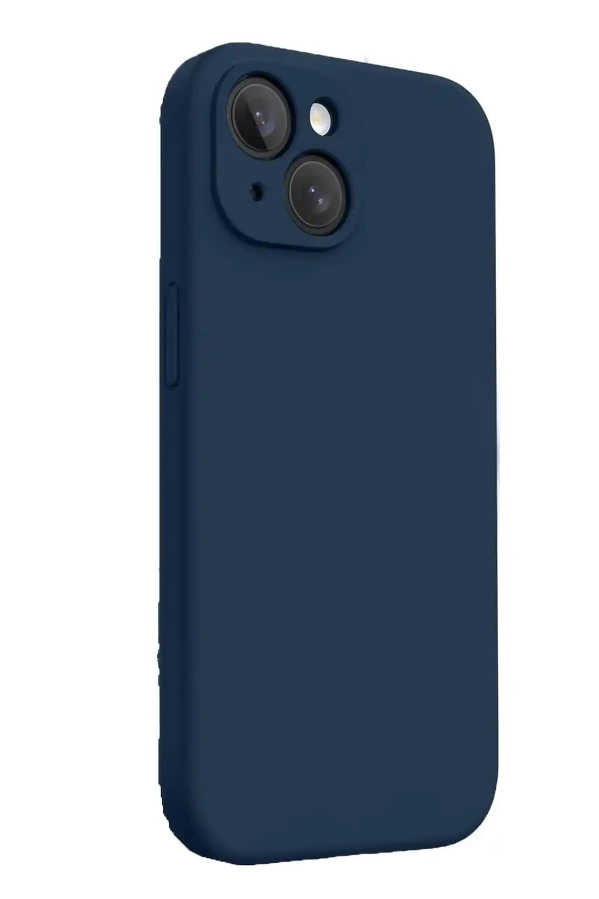 Caseji iPhone 13 ve 14 Uyumlu Kadifeli Kamera Koruma Lansman Kılıfı