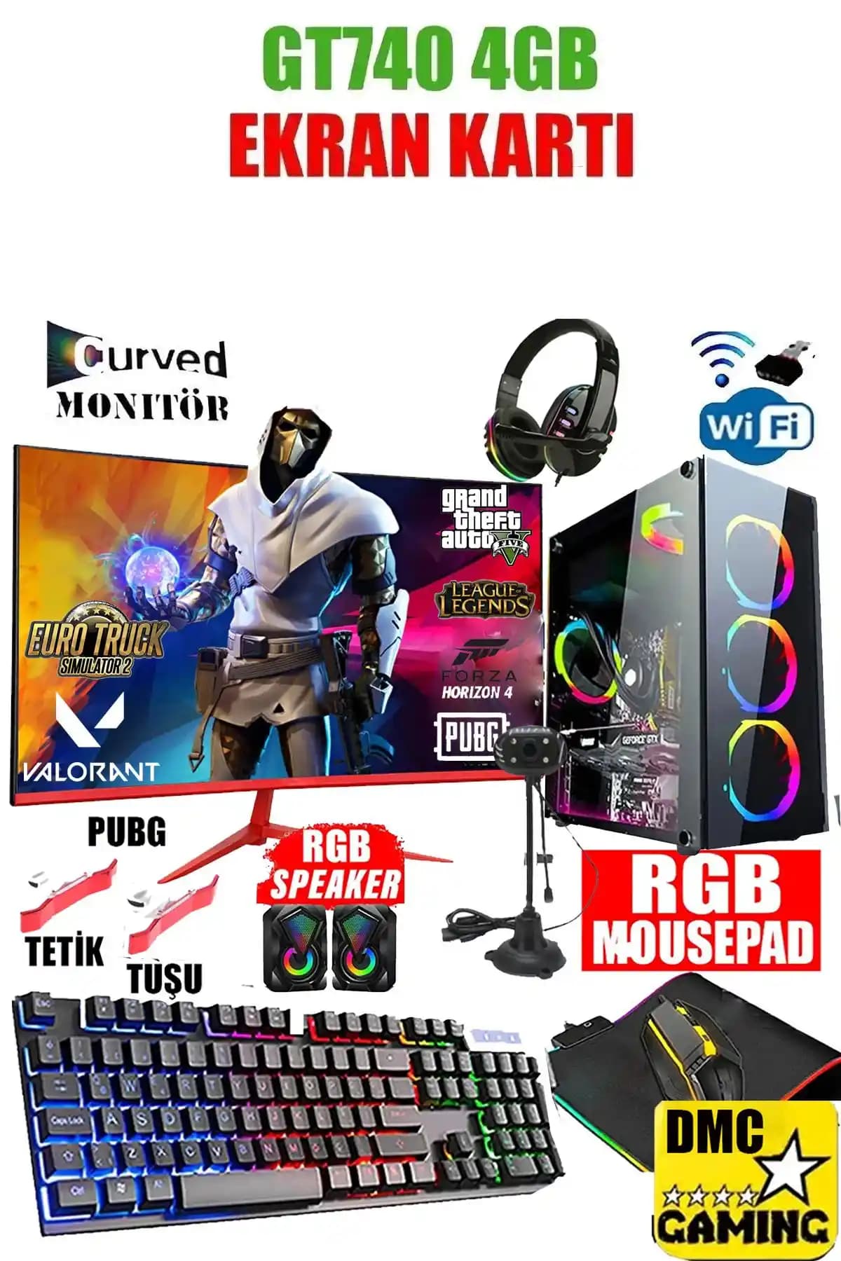 DMC N129x Oyuncu ve Profesyonel Kullanıcılar İçin Yüksek Performanslı Masaüstü Bilgisayar