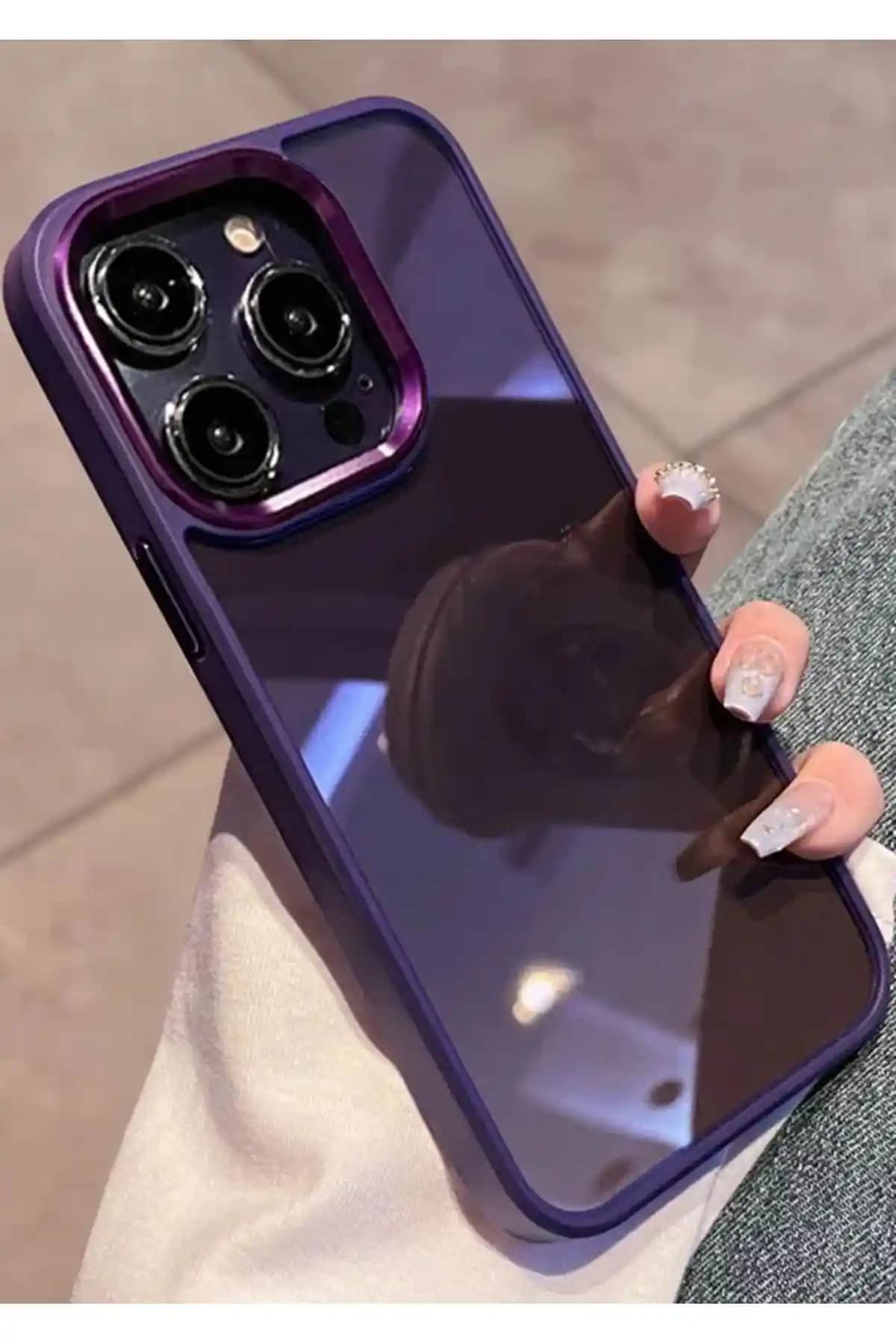 EDELFU iPhone 14 Pro Max Derin Mor Mika Kapak: Şık ve Dayanıklı Koruma Çözümü