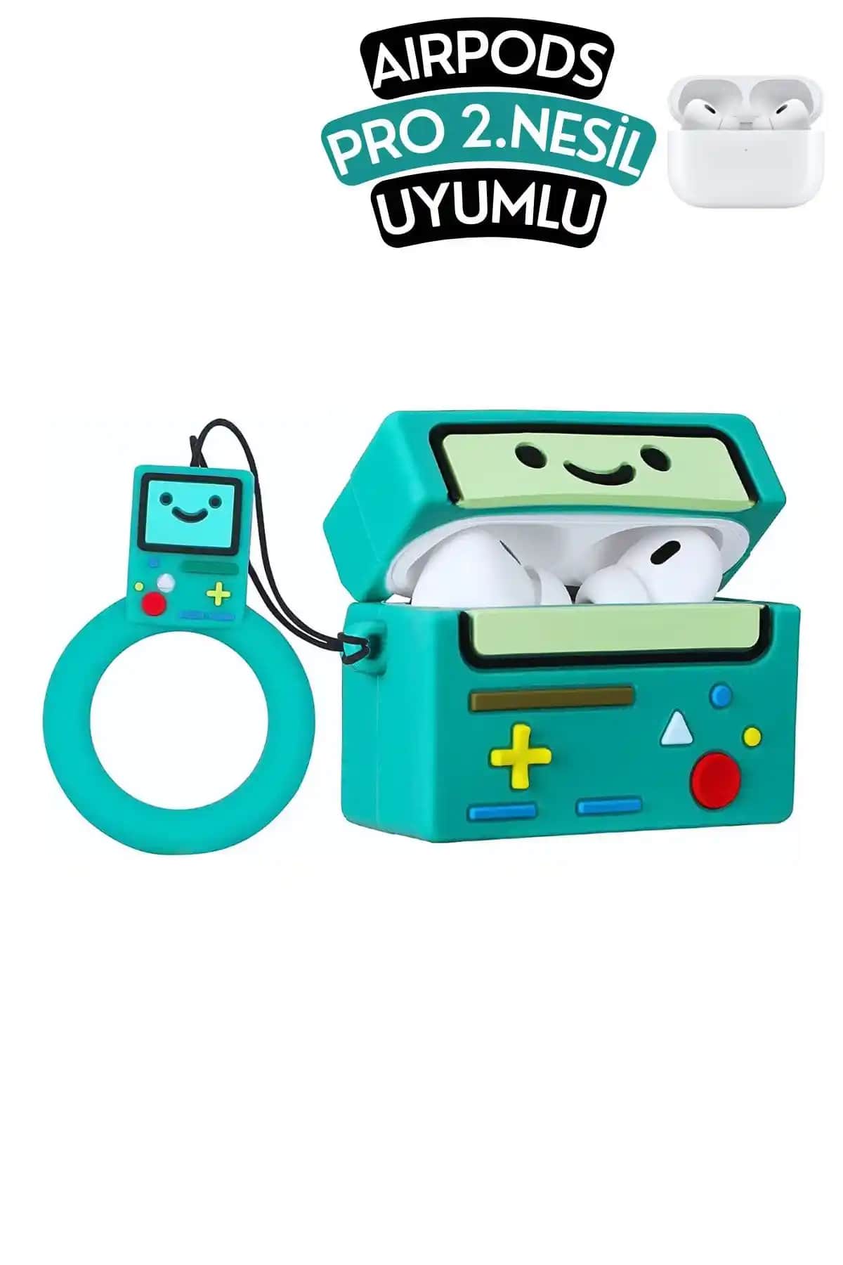 EWEC Pro 2. Nesil Uyumlu BMO Figürlü Silikon Kılıfı ile Estetik ve Koruma