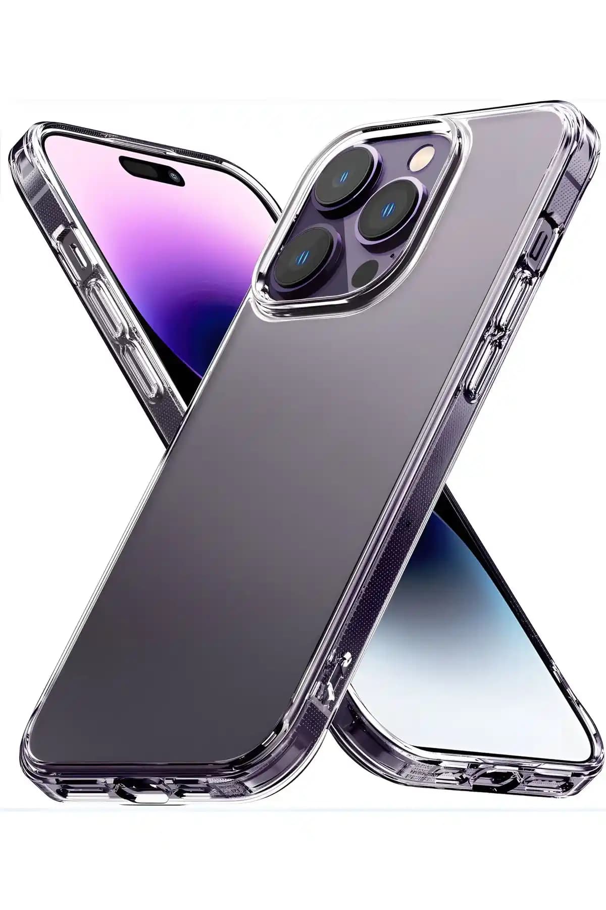 Fibaks iPhone 14 Pro Uyumlu Şeffaf Silikon Kılıf: Güçlü Koruma ve Estetik Birlikte