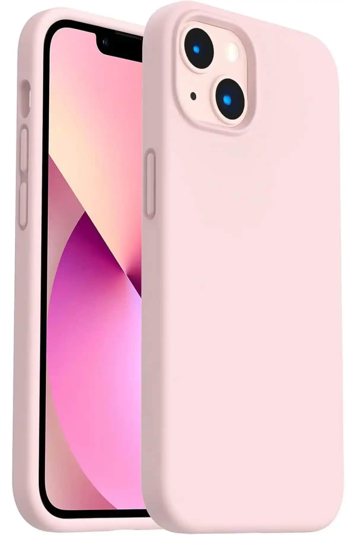 Fibaks Pembe Silikon iPhone 13 Kılıfı: Şık ve Koruyucu Tasarım Özellikleri