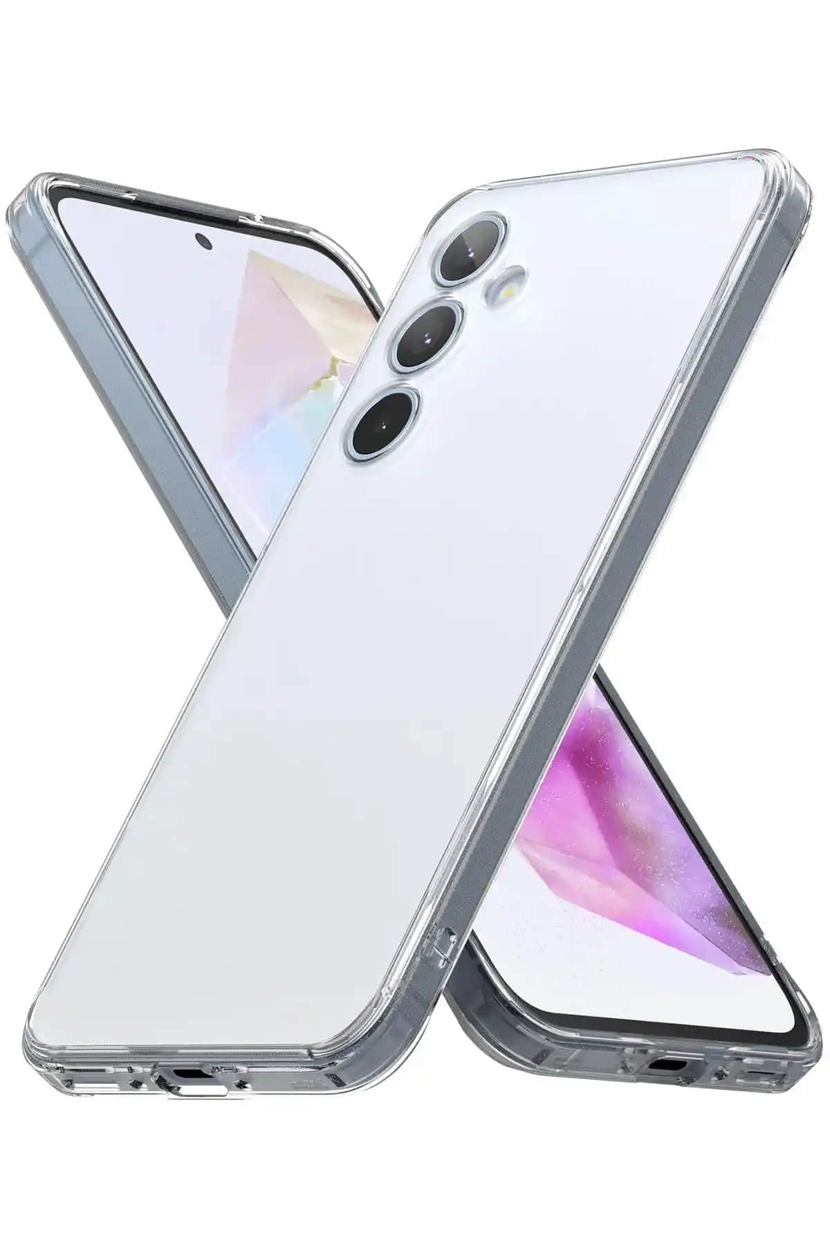 Fibaks Samsung Galaxy A54 Şeffaf Silikon Kılıfı - Darbeye ve Çizilmelere Karşı Koruma