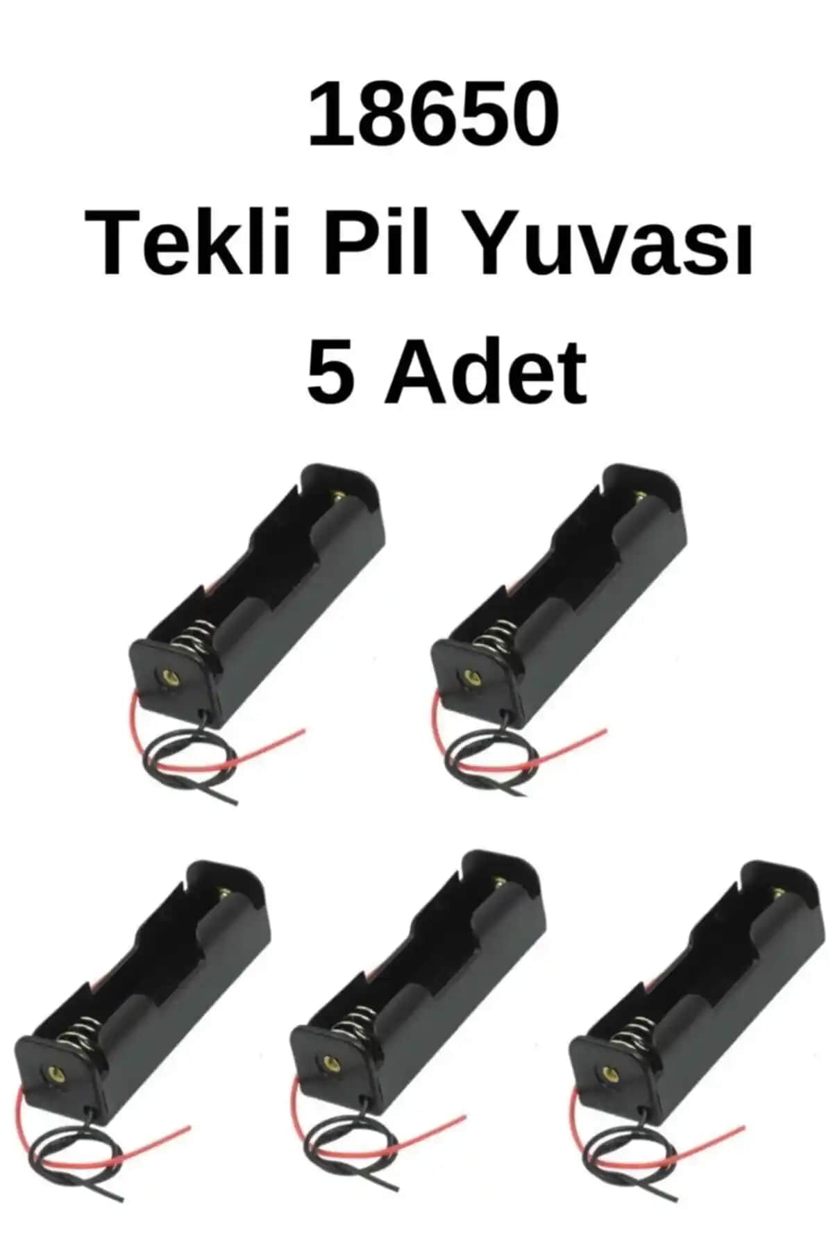Genel Markalar 18650 Tekli Pil Yuvası Güç ve Güvenilirlik Sağlayan Elektronik Aksesuar