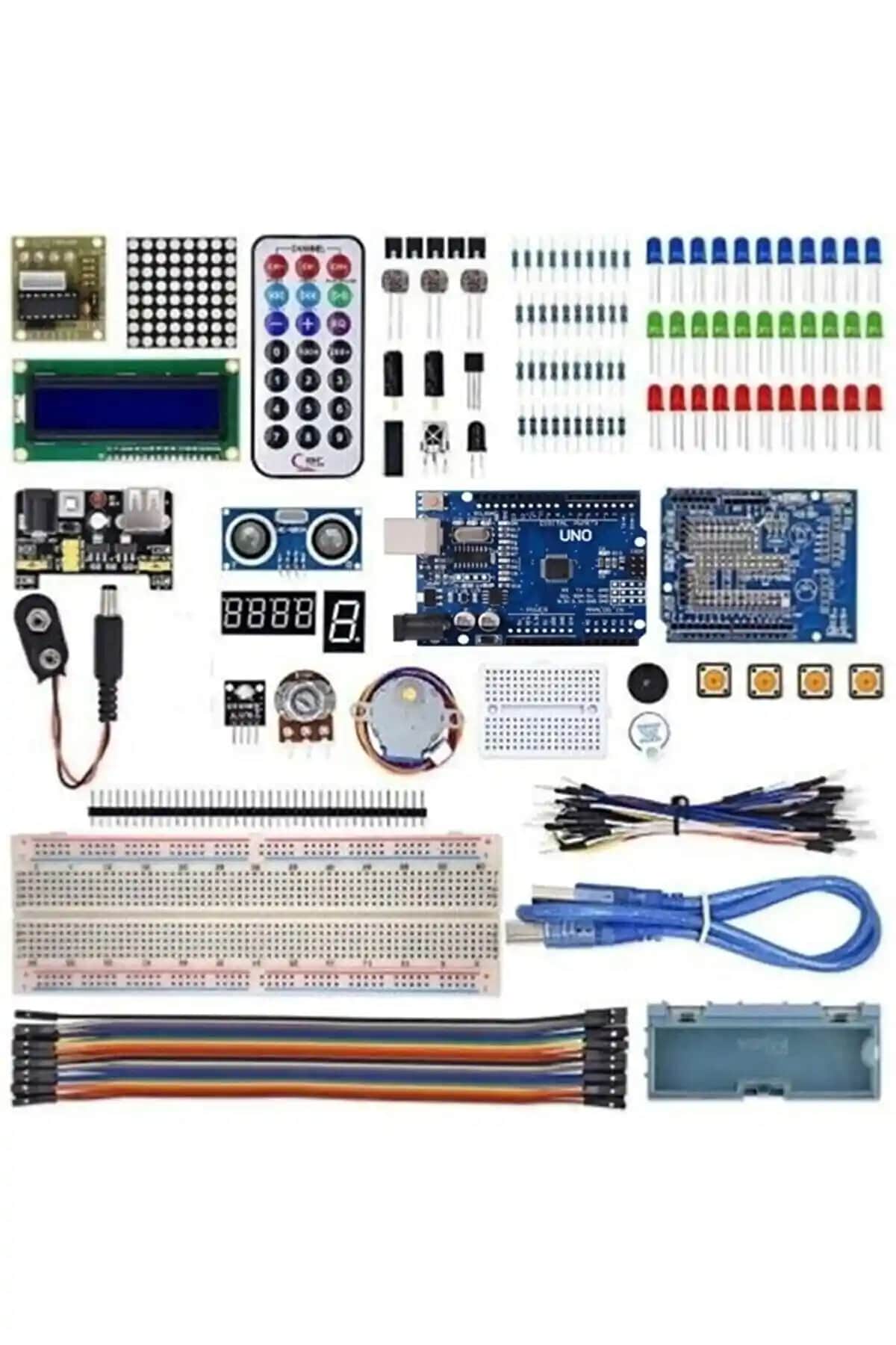 Genel Markalar Uno R3 Full Başlangıç Seti ile Elektronik ve Arduino Projelerine Başlangıç