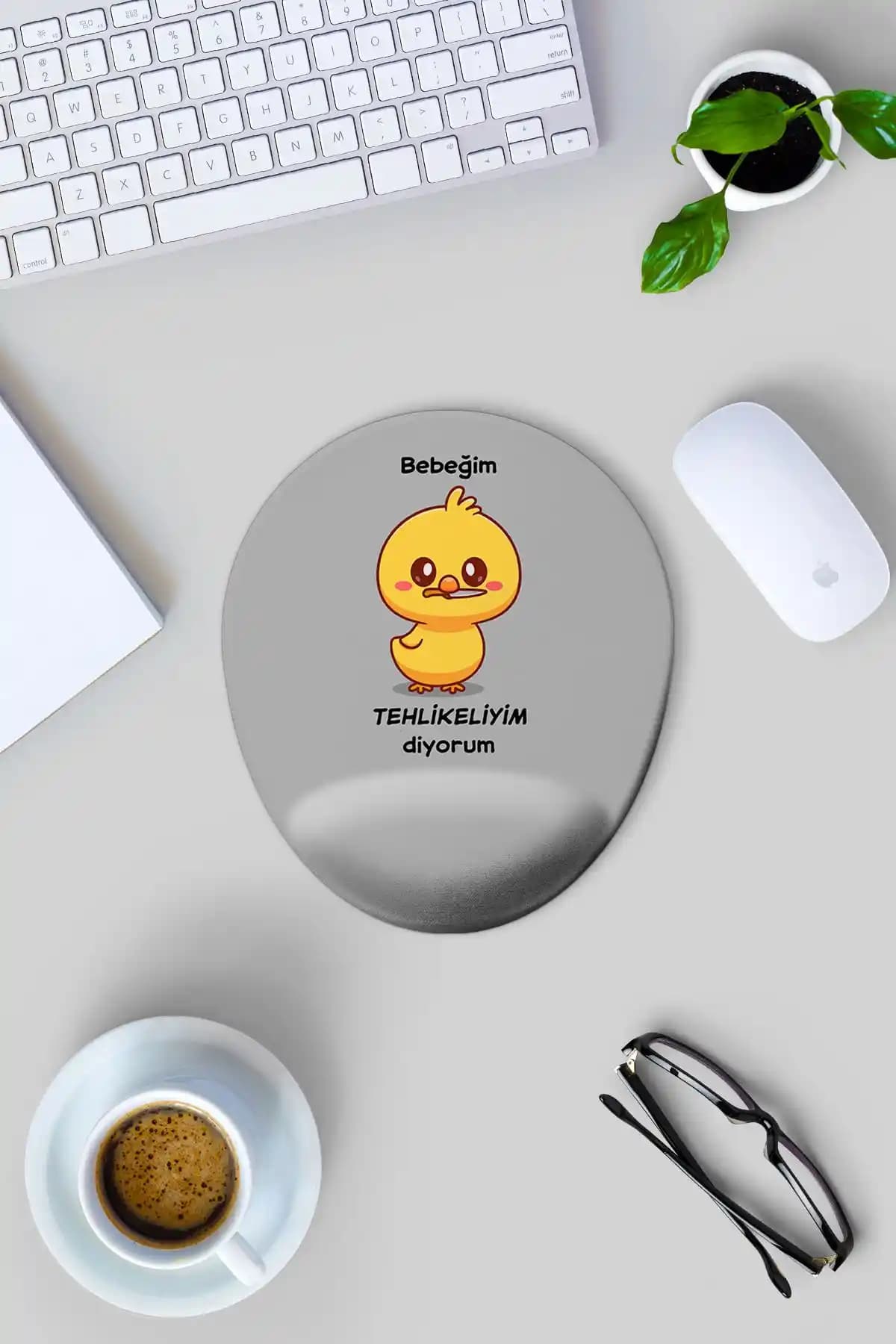 Gizeo Concept Bebeğim Tehlikeliyim Desenli Bilek Destekli Mouse Pad Ürün İncelemesi