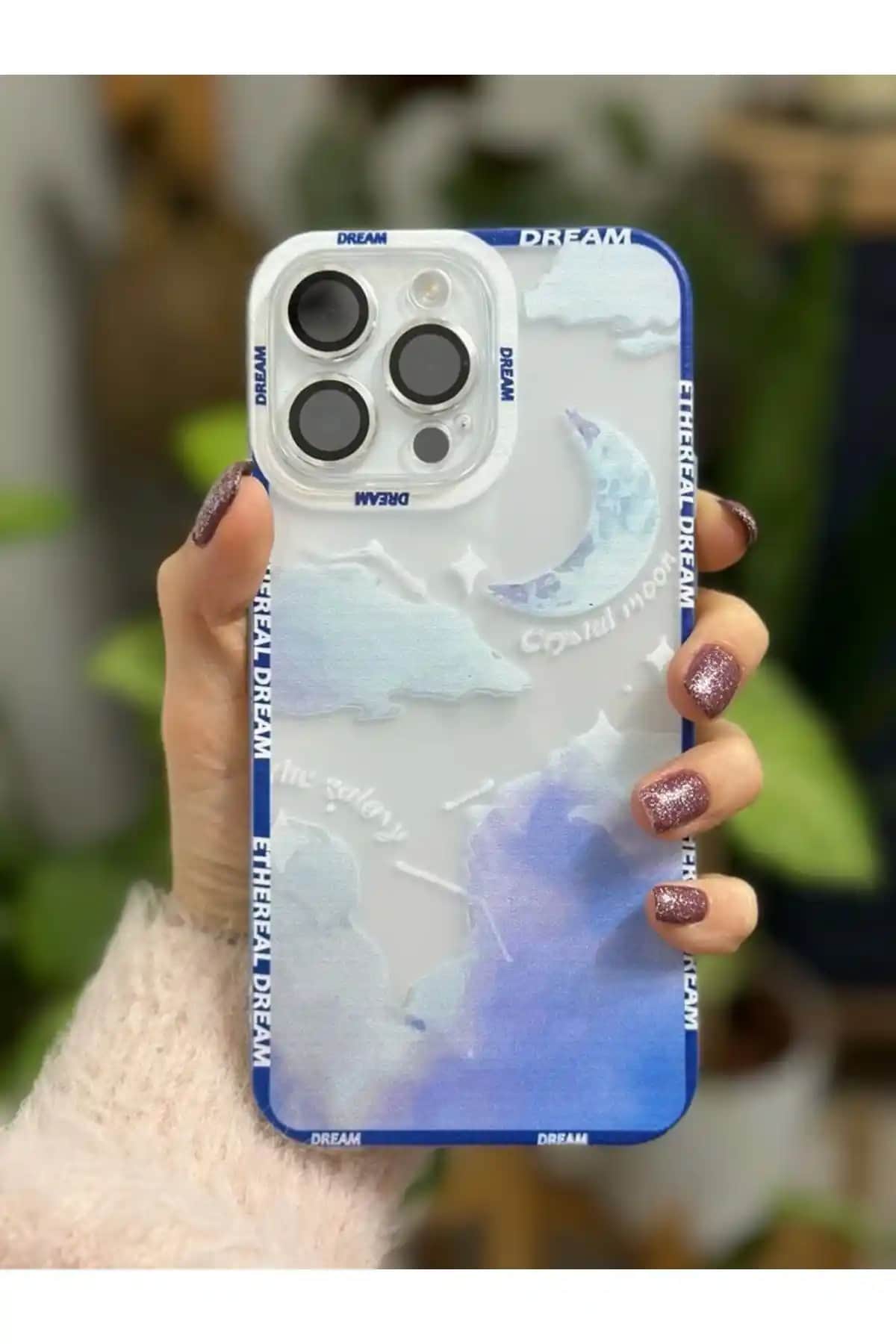 Go Aksesuar Kristal Moon iPhone 14 Pro Max Kılıfı Şık ve Koruyucu Tasarım